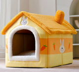 Foldable Winter Dog Villa Sleep Kennel Removable House