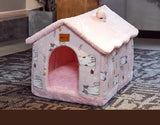 Foldable Winter Dog Villa Sleep Kennel Removable House