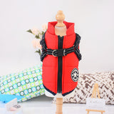 Waterproof Winter Harness Warm Dog Jacket