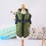 Waterproof Winter Harness Warm Dog Jacket
