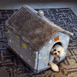 Foldable Winter Dog Villa Sleep Kennel Removable House