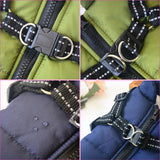 Waterproof Winter Harness Warm Dog Jacket