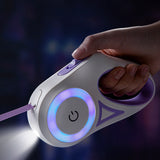 Retractable Collar Spotlight Automatic Pet Traction Rope Leash