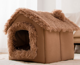 Foldable Winter Dog Villa Sleep Kennel Removable House