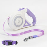 Retractable Collar Spotlight Automatic Pet Traction Rope Leash