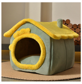 Foldable Winter Dog Villa Sleep Kennel Removable House