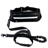 Hands Free Walking And Training Belt With Shock Absorbing Bungee Leash