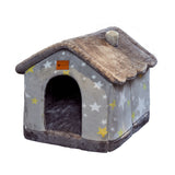Foldable Winter Dog Villa Sleep Kennel Removable House