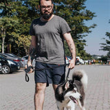 Multifunctional Adjustable 4-6 FT Strong Bungee Dog Leash