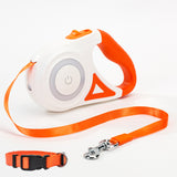 Retractable Collar Spotlight Automatic Pet Traction Rope Leash