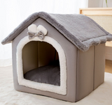Foldable Winter Dog Villa Sleep Kennel Removable House